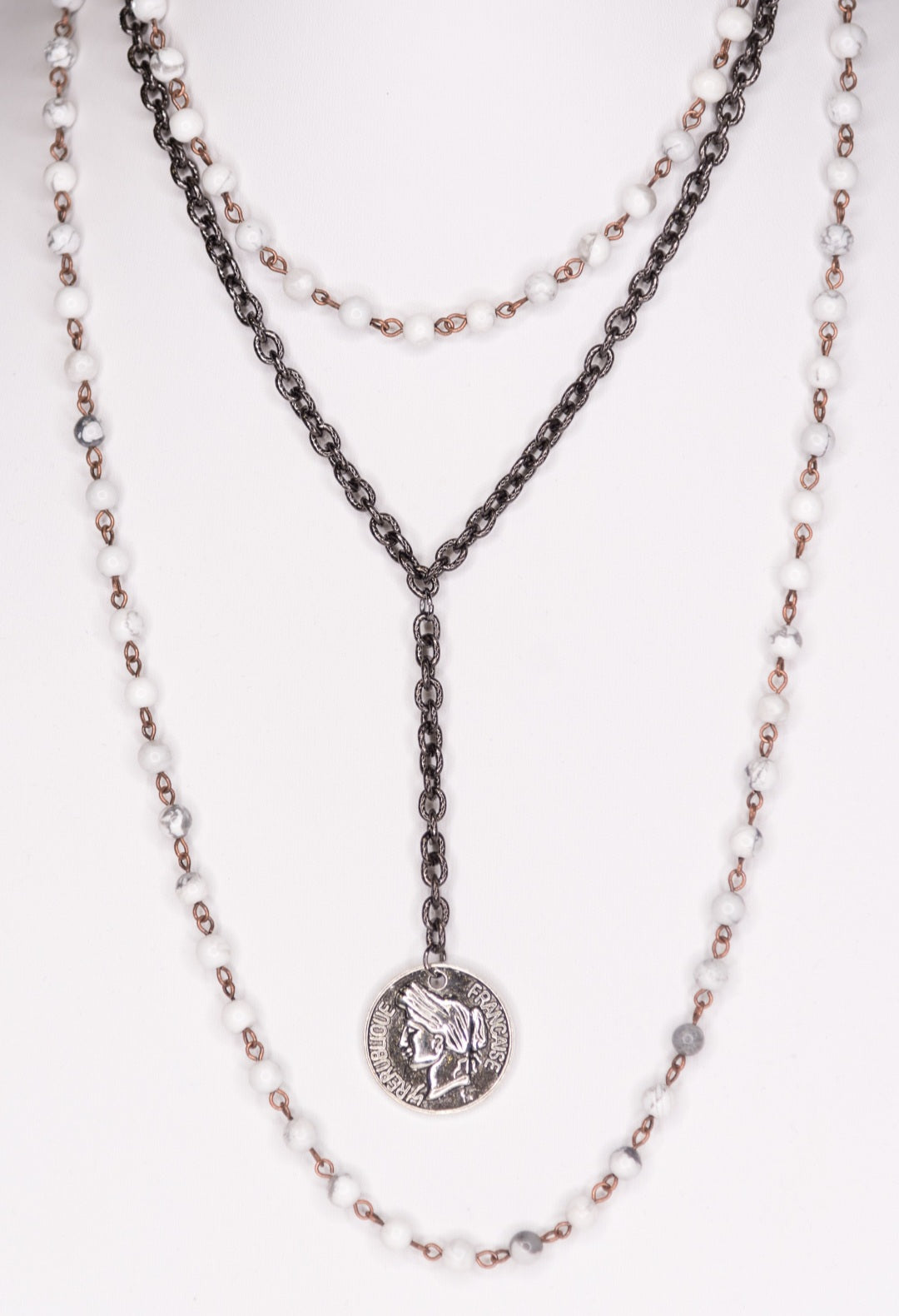 Ellie Necklace White