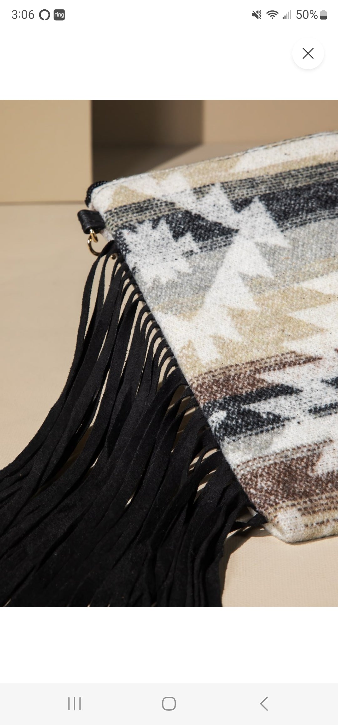 Western Fringe Crossbody Bag