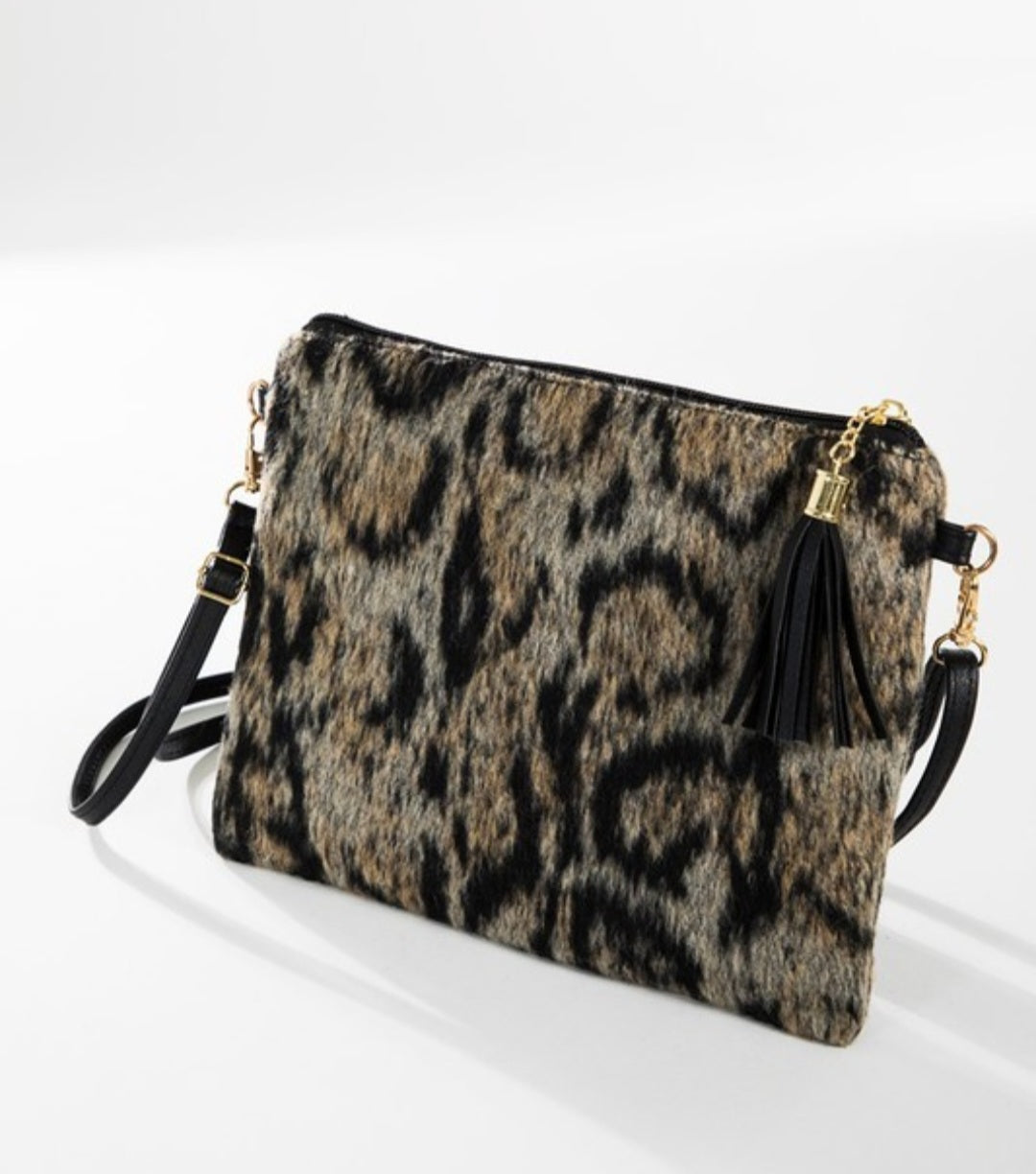 Animal Print Crossbody/Clutch Bag