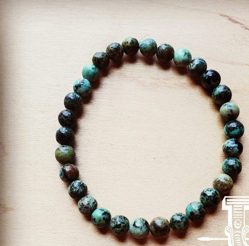 Black African Turquoise Bead Bracelet