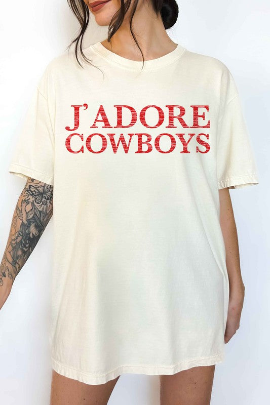 JADORE COWBOYS OVERSIZED GRAPHIC TEE