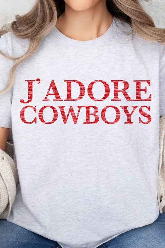 JADORE COWBOYS OVERSIZED GRAPHIC TEE