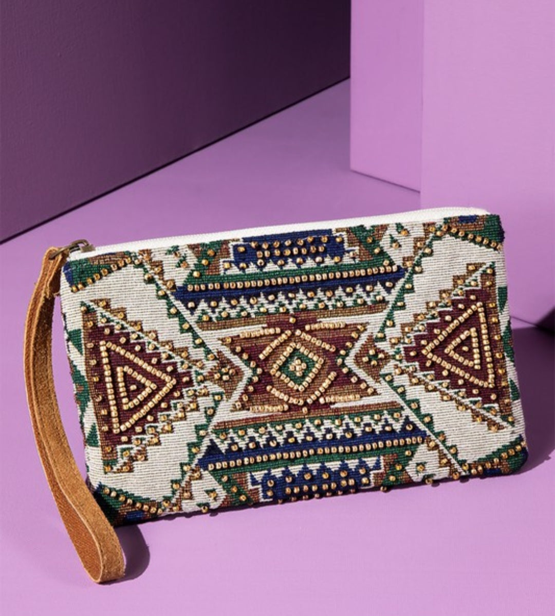 Handmade Cairo Ethnic Pattern Clutch