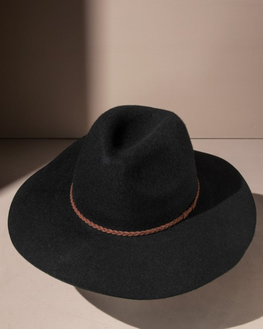 100 percent Wool Wide Brim Panama Hat